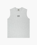 SORONA COOL SMALL CLAASIC LOGO SLEEVELESS IN LIGHT HEATHER GREY