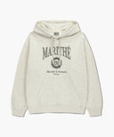 CREST CRACK LOGO OVERSIZED HOODIE IN OATMEAL image 6