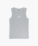 W RIBBON CLASSIC LOGO SLEEVELESS IN HEATHER GREY image 6