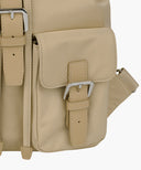 CLASSIC LOGO SMALL BACKPACK IN BEIGE image 6