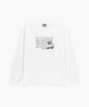 DOODLE CLASSIC LOGO LONG SLEEVE TEE IN WHITE image 6