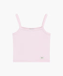 W BASIC STRING CROP SLEEVELESS IN LIGHT PINK image 6