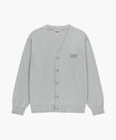 SMALL CLASSIC LOGO V-NECK KNIT CARDIGAN IN GRAY image 6