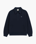 CLASSIC LOGO WAPPEN COLLAR SWEATSHIRT IN NAVY image 6