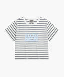 W CLASSIC LOGO CROP TEE IN DARK NAVY image 6