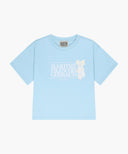KIDS W BALLET CLASSIC LOGO SEMI CROP TEE IN SKY BLUE image 6