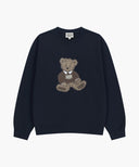 DOODLE BEAR SWEATSHIRT IN NAVY image 6