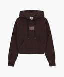 W SMALL CLASSIC LOGO CROP HOODIE IN LAVENDER image 6