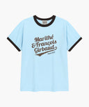 VINTAGE LOGO RINGER TEE IN SKY BLUE image 6