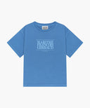 KIDS CLASSIC LOGO DYEING OVERSIZED TEE IN BLUE image 6