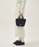 CLASSIC LOGO CANVAS TOTE BAG IN BLACK image 7