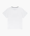 KIDS NECK POINT LETTERING TEE IN WHITE image 7