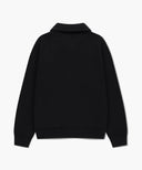 CLASSIC LOGO HALF ZIPUP SWEATSHIRT IN BLACK image 7