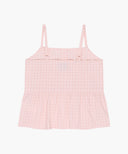 KIDS W CHECK SLEEVELESS BLOUSE IN PINK image 7