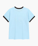 VINTAGE LOGO RINGER TEE IN SKY BLUE image 7