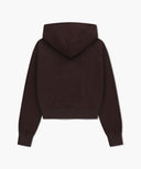 W SMALL CLASSIC LOGO CROP HOODIE IN LAVENDER image 7