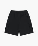 CLASSIC LOGO CARGO SWEAT SHORTS IN BLACK image 7