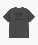 DRAWING LOGO DYEING TEE IN CHARCOAL GREY image 7
