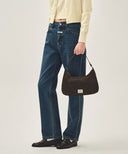 CLASSIC LOGO HOBO BAG IN BROWN image 7
