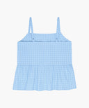 KIDS W CHECK SLEEVELESS BLOUSE IN BLUE image 7