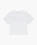 KIDS W BALLET CLASSIC LOGO SEMI CROP TEE IN WHITE image 7