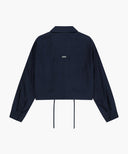 W CROP SHEER JACKET IN NAVY image 7