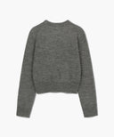 MARITHÉ SPORT W M+FG LOGO CROP PULLOVER IN MELANGE GRAY image 7