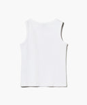 W BASIC SLEEVELESS IN WHITE image 7