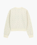 W CLASSIC LOGO CROP SWEATSHIRT IN FLOWER image 7