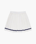 KIDS W MARINE PLEATED SKIRT IN IVORY image 7