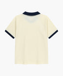 SMALL CLASSIC LOGO PK COLLAR POINT TEE IN IVORY image 10
