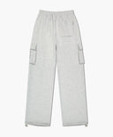 CLASSIC LOGO ONE TUCK CARGO SWEAT PANTS IN LIGHT HEATHER GREY image 13