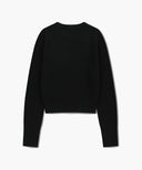 W CLASSIC LOGO CROP KNIT IN BLACK image 7