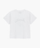 W LEMON GRAPHIC SLIM CROP TEE IN WHITE image 7