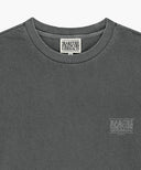 OUTLINE CLASSIC LOGO OVERSIZED DYEING TEE IN CHARCOAL GREY