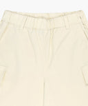 KIDS COTTON CARGO SHORTS IN CREAM image 8