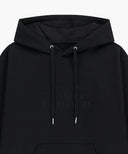 CLASSIC LOGO EMBROIDERY HOODIE IN BLACK BLACK image 8