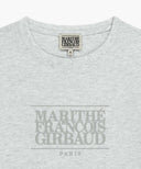 W CLASSIC LOGO TEE IN CREAM image 8