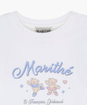 KIDS W BALLOON SLEEVE PEPLUM TEE IN WHITE image 8