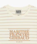 W CLASSIC LOGO CROP TEE IN IVORY image 8