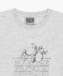 AEROCOOL LEMON CLASSIC LOGO TEE IN LIGHT HEATHER GREY image 8