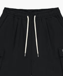CLASSIC LOGO CARGO SWEAT SHORTS IN BLACK image 8