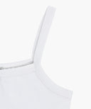 W BASIC STRING CROP SLEEVELESS IN WHITE image 8
