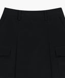 W COTTON CARGO MINI SKIRT IN BLACK image 11