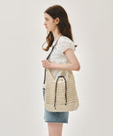MACRAME HOBO BAG IN IVORY image 8
