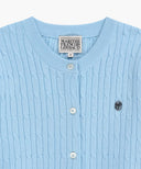 W CABLE KNIT CARDIGAN IN LIGHT PINK image 7