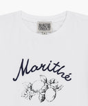 W LEMON GRAPHIC SLIM CROP TEE IN WHITE image 8