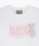 KIDS W BALLET CLASSIC LOGO SEMI CROP TEE IN WHITE image 8