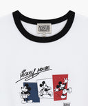 [MARITHE_DISNEY] MICKEY_FRENCH RINGER TEE IN WHITE image 8