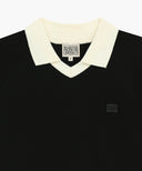 SMALL CLASSIC LOGO PK COLLAR POINT TEE IN BLACK image 8